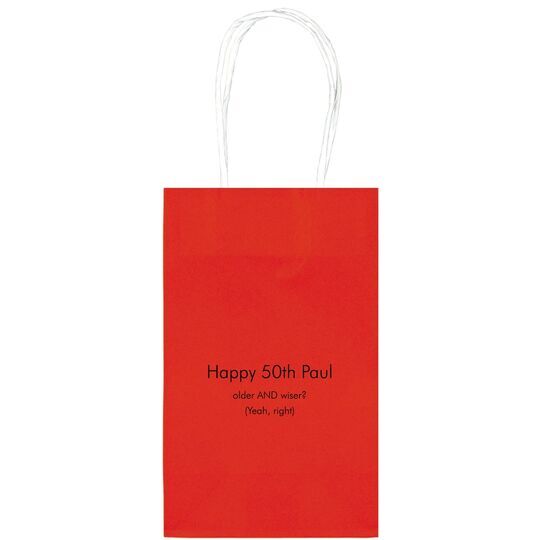 Your Message Medium Twisted Handled Bags
